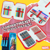 Marvel Pencil Case with Stationery Included, Marvel  Stationery Set - Get Trend