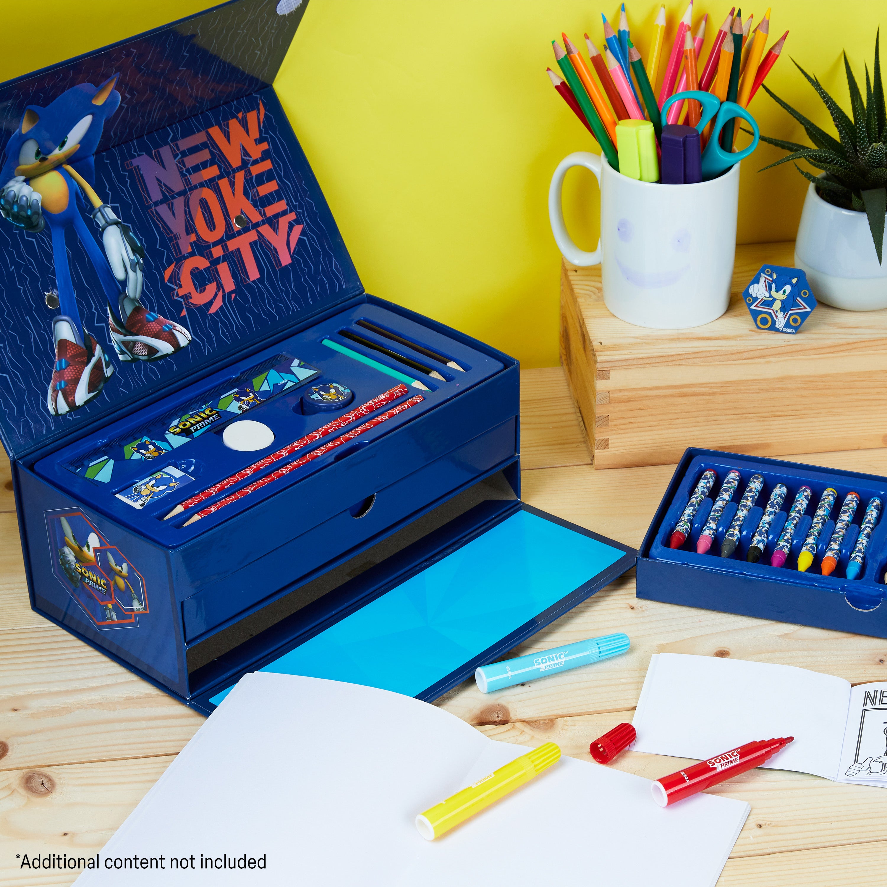 Sonic the Hedgehog Art Set for Kids with Crayons, Markers & Colouring Pencils - Get Trend