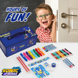 Sonic the Hedgehog Art Set for Kids with Crayons, Markers & Colouring Pencils - Get Trend