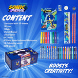 Sonic the Hedgehog Art Set for Kids with Crayons, Markers & Colouring Pencils - Get Trend