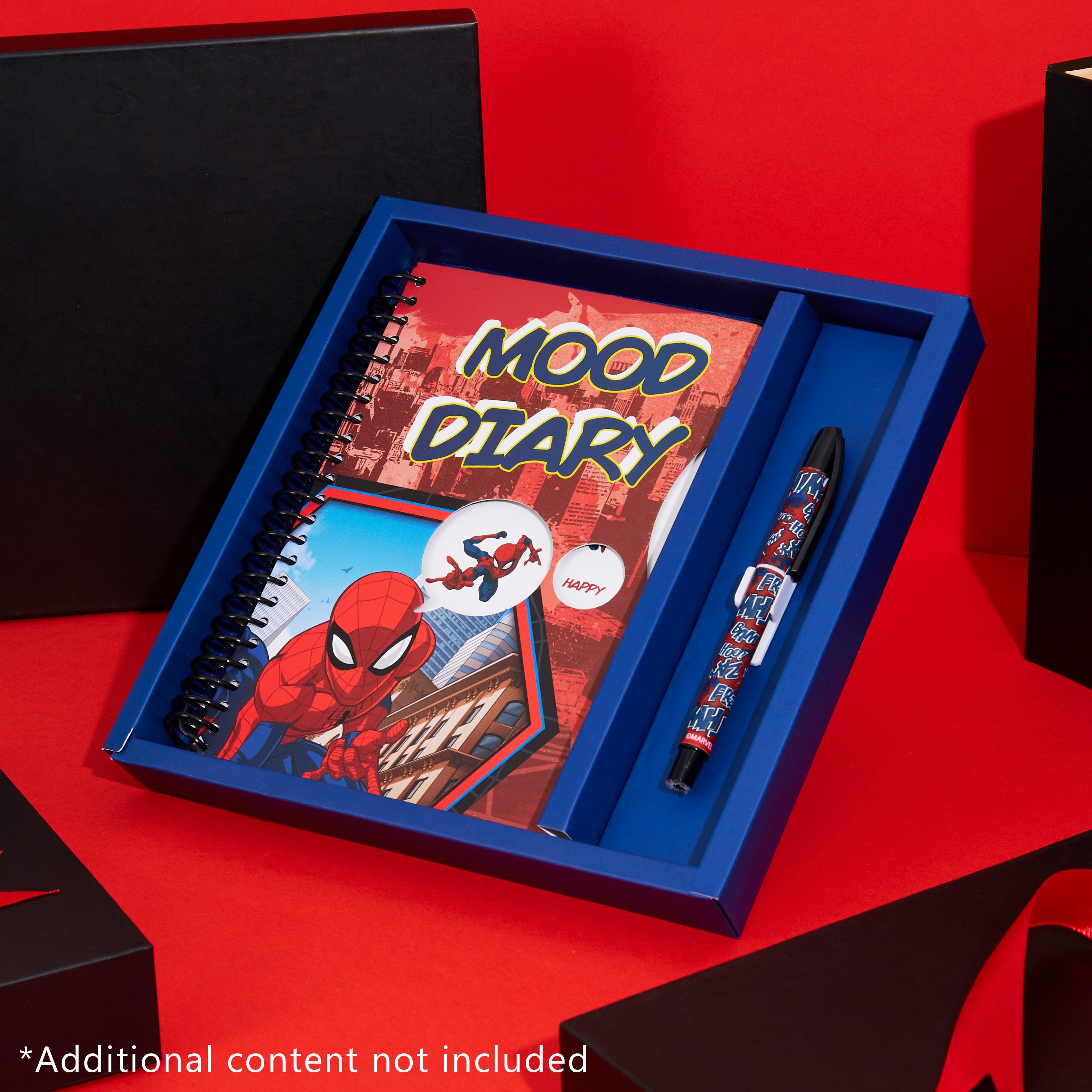 Marvel Kids Diary - Spiderman Mood Journal with Stickers and Pen - Get Trend