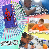 Marvel Spiderman Colouring Pens for Kids 60 Pcs, Felt Tip Pens - Boys Gifts