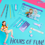 Disney Frozen Girls Pencil Case with Cute Stationery Included, School Supplies