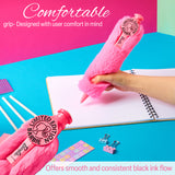 Barbie Retractable Ballpoint Pen Black Ink, Fluffy Novelty Pen - Gifts for Her