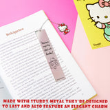 Hello Kitty Metal Bookmark with Hanging Charm, School University Reading Gifts