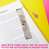 Disney Metal Bookmarks for Women, Inspirational Quote & Charm - Gifts for Her