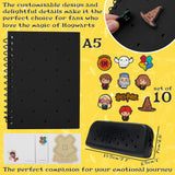 Harry Potter A5 Diary and Stationery Set with Customisable Chibi Character Pins