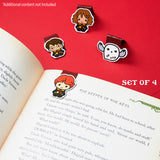 Harry Potter Magnetic Bookmark Page Clip Pack of 4 School - Reading Gifts (Multi 4 Pack)