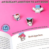 Hello Kitty Magnetic Bookmark Page Clip Pack of 4 School Reading Gifts for Her