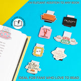 FRIENDS Magnetic Bookmark Page Clip Pack of 8 School Reading Gifts