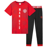 Manchester United F.C. Boys Pyjamas Set, Comfy 2 Piece Nightwear Set, Boys Gifts