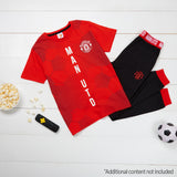 Manchester United F.C. Boys Pyjamas Set, Comfy 2 Piece Nightwear Set, Boys Gifts