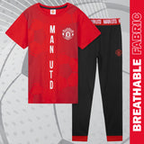 Manchester United F.C. Boys Pyjamas Set, Comfy 2 Piece Nightwear Set, Boys Gifts