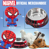 Marvel Dog Toy and Food Bowl Set, Squeaky Soft Toy and Non Slip Food Bowl- Dog gifts