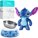 Disney Stitch Dog Toy and Food Bowl Set Squeaky Soft ToyNon Slip Food Bowl - Dog Gifts