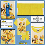 MINIONS Boys Short Pyjamas Set, Soft Breathable Lounge Wear - Yellow - Get Trend