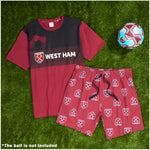 West Ham United F.C. Mens Short Pyjamas Set - Breathable Loungewear - Get Trend