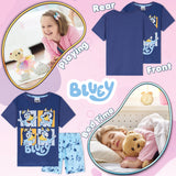 Bluey Pyjamas for  Girls and Boys PJs 2 Piece Nightwear T-Shirt Short