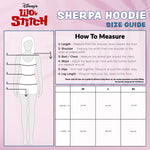 Disney Stitch Sherpa Hoodie for Girls, Zip Up Fleece Fluffy Hoodie for Kids Teens - Get Trend