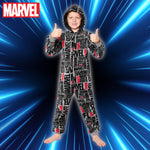 Marvel Fleece Onesie for Boys - Hooded Onesie for Kids - Get Trend