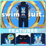 Sonic The Hedgehog Boys Swimming Costume Summer Holiday Essentials for Kids - Get Trend