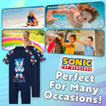 Sonic The Hedgehog Boys Swimming Costume Summer Holiday Essentials for Kids - Get Trend