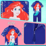 Disney Girls Swimming Costume The Little Mermaid Swimsuit - Get Trend