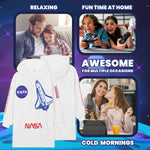 Nasa Fleece Hoodie Blanket for Kids and Teenagers - One Size Kids Oversized Hoodie - Get Trend