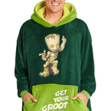 Marvel Oversized Hoodie Blanket for Men - Groot - Get Trend