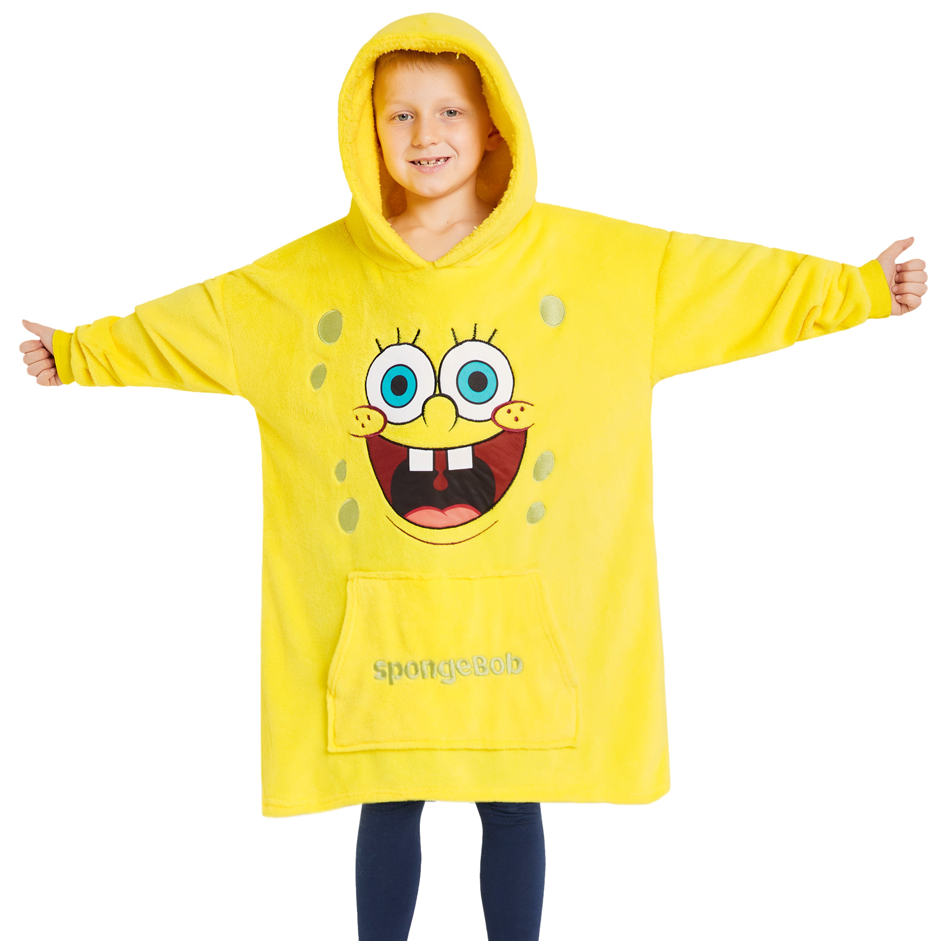 SPONGEBOB SQUAREPANTS Blanket Hoodie for Kids - Get Trend