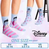 Disney Slippers Socks Women 2 Pack Fluffy Socks Non Slip - Eeyore - Get Trend