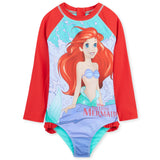 Disney Girls Swimming Costume The Little Mermaid Swimsuit - Get Trend