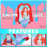 Disney Girls Swimming Costume The Little Mermaid Swimsuit - Get Trend