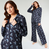 Disney Stitch Womens Pyjamas Set Nightwear  - Navy - Get Trend