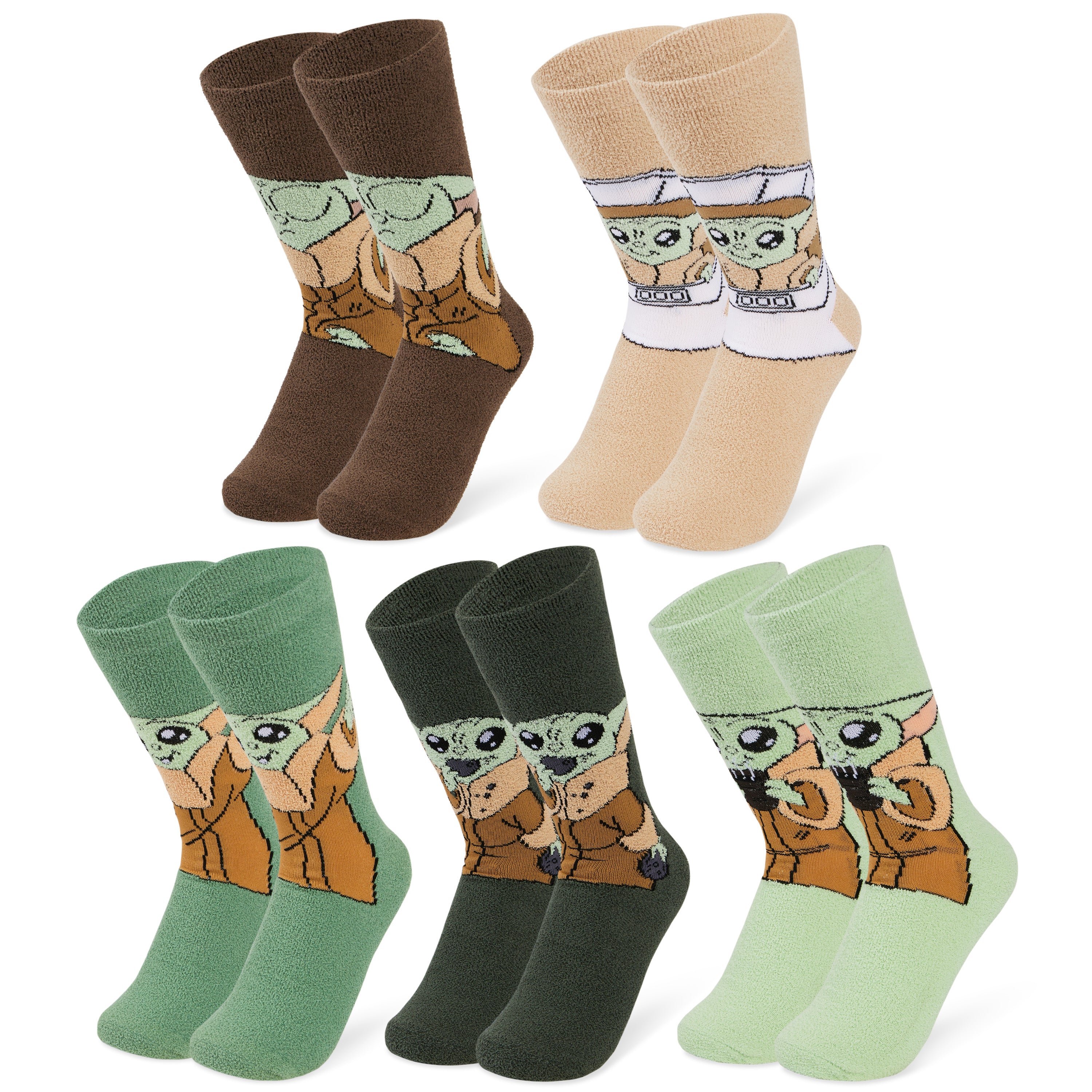 Disney The Mandalorian Fluffy Socks for Women & Teenagers -  5 Pack - Get Trend