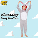 LOONEY TUNES Fleece Onesie for Kids - Bugs Bunny - Get Trend