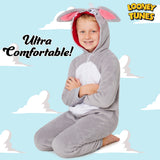 LOONEY TUNES Fleece Onesie for Kids - Bugs Bunny - Get Trend