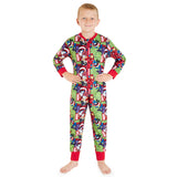 Marvel Fleece Onesie for Boys - Warm Hooded Onesie for Kids - Avengers - Get Trend