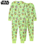 Disney Fleece Kids Onesie, Onesie for Kids - Green Baby Yoda - Get Trend