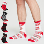 Stranger Things Mens Socks - Pack of 5 Crew Socks for Men - Get Trend