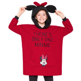 Disney Fleece Hoodie Blanket for Kids - Red Minnie - Get Trend