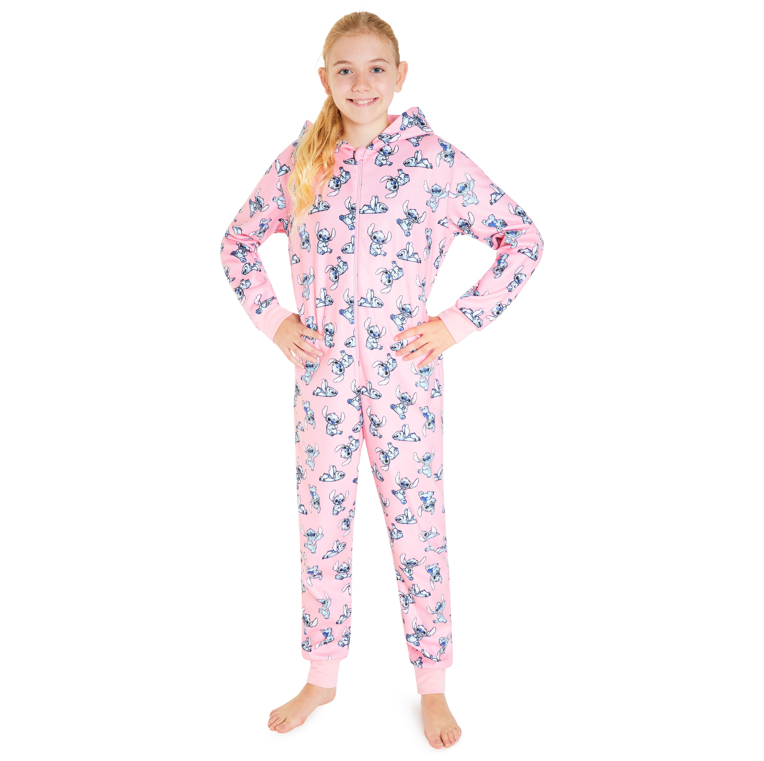 Disney Fleece Kids Onesie, Onesie for Kids - Stitch Pink - Get Trend