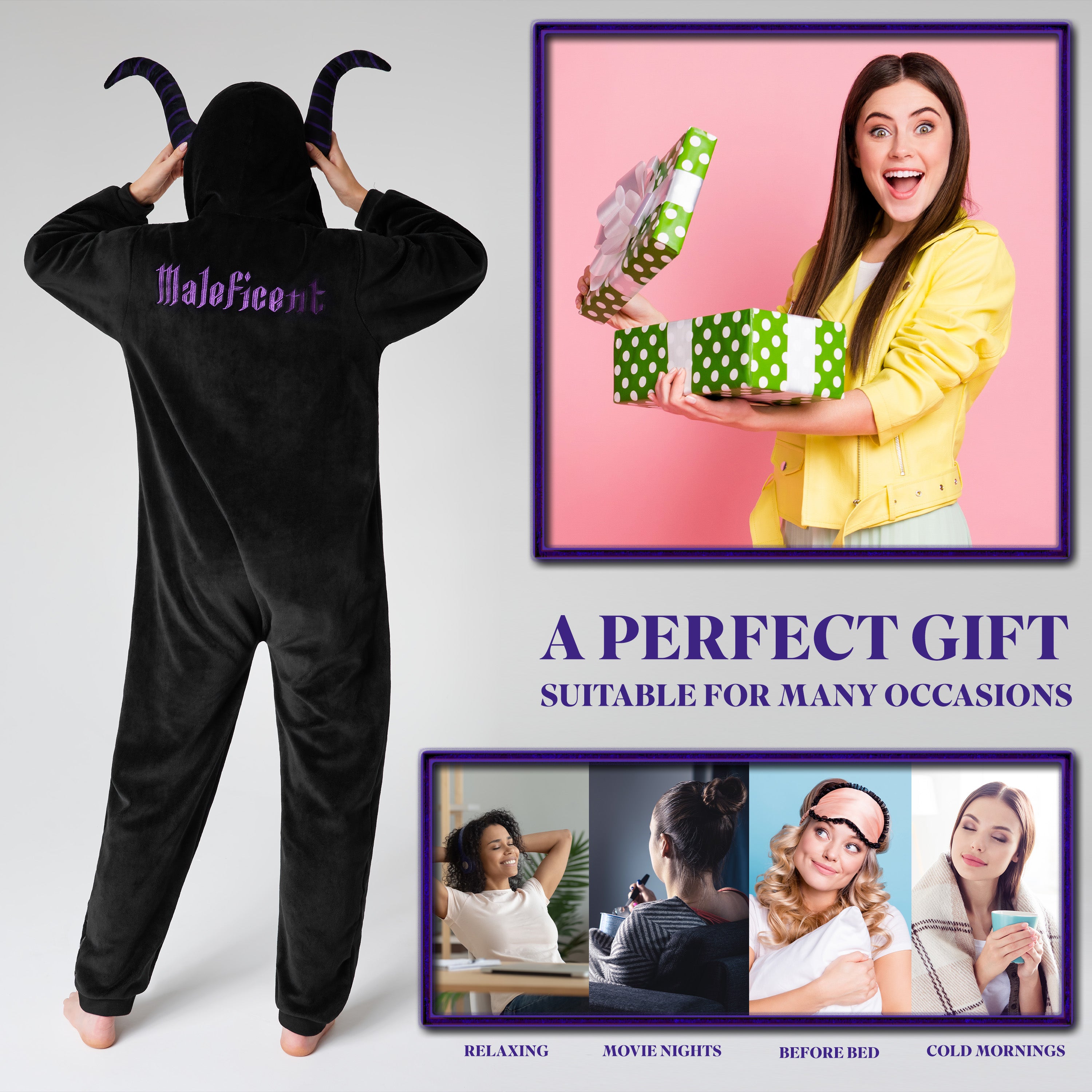 Disney Onesies for Women - Disney Onesies for Women - Maleficent - Get Trend