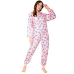 Disney Stitch Fleece Onesie for Women - PINK - Get Trend