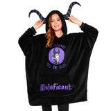 Disney Oversized Blanket Hoodie for Women - Black Maleficent - Get Trend