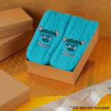 Disney Stitch Fluffy Socks for Women - Blue Sully - Get Trend