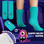 Disney Stitch Fluffy Socks for Women - Blue Sully - Get Trend