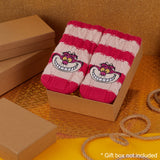 Disney Stitch Fluffy Socks for Women - Dark Pink Cheshire Cat - Get Trend