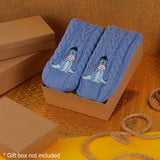 Disney Stitch Fluffy Socks for Women - Purple Eeyore - Get Trend