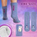 Disney Stitch Fluffy Socks for Women - Purple Eeyore - Get Trend